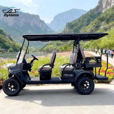 High Quality Off Road Club Car 4kw 6kw Custom Made 4 Seater Electric Golf Cart With 12 Inch off Tire