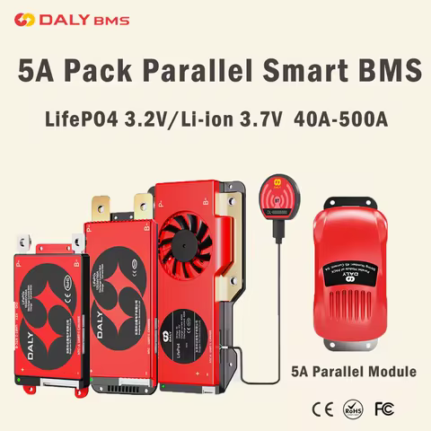Daly Smart BMS Parallel BMS 4S LiFePO4 3S 7S 8S 10S 12S 13S 14S 16S 100A 150A 250A 300A BMS Battery 