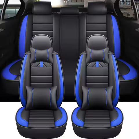 Car Seat Cushion Cover Full Set For Hyundai Kona Kia Rio BMW G20 Renault Scenic 2 Hilux Universal Le