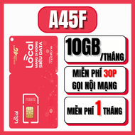 SIM Mobifone 4G 5G Local Tặng Data Full Tốc Độ Cao Miễn Phí Tháng Đầu Data LÊN TỚI 180GB/Tháng A45F 
