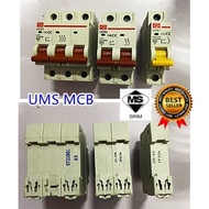 [SIRIM] MCB Single Phase UMS ISOLATOR 10A/20A/32A/63A 2POLE Miniature Circuit Breaker Pemutus Litar 