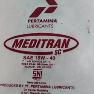 MESIN MEDITRAN SC SAE 15W-40 DRUM OIL Pertamina industrial diesel engine oil
