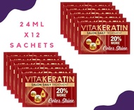 VITAKERATIN  Salon Daily Treatment Color Shine 24ml X12 Sachets