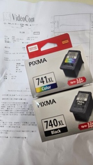 Canon PIXMA 740XL 黑色墨水匣和741XL彩色墨水匣
