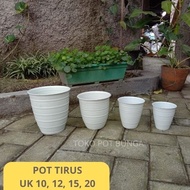 Tapered Plastic Flower Pot Beetle Urn Size 10,12,15, 20 Minimalist Tall Flower Pot