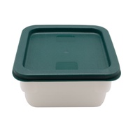 PP Square Food Storage Container with Green Lid, 2L, 18cmx10cm(H)