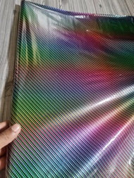 New Promo Carbon Water Transfer Film Printing Motif Rainbow WTP Karbon Cat Celup Ukuran 100cm X 50cm