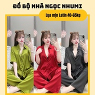 LUXURY HIGH QUALITY SMOOTH SILK BATWING PIJAMA SET