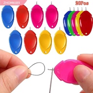 ZHOMKI89 Thumb Shaped Threaders, Needle Tool Embroidery Automatic Needle Threader, Crafts Wire Loop 