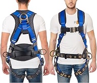 Palmer Safety Hammerhead 5pt Safety Harness Back Padded, QCB Chest, Tongue Buckel Legs Straps, Back 