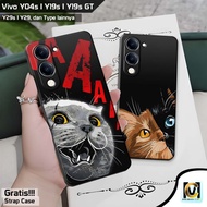 Latest Vivo Y04s / Y19s / Y19s GT / Y29 / Y29s Case 2025 Cat Motif | SoftCase HP Vivo Y04s | Vivo Y1