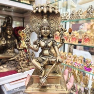 A & R Tewa Bucha Phra Narai Sitting 9 Inches Brass.3.0KG.