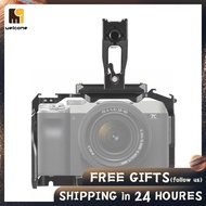 welcomehome Akozon Aluminum Camera Cage Top Handle Kit Dual Cold Shoe Mount for A7CII A7C2 A7CR A7CM