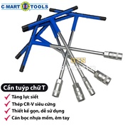 Cần tuýp chữ T lục giác công nghiệp C-MART đủ size 8-19mm siêu cứng cần siết chữ T tay cầm chống trư