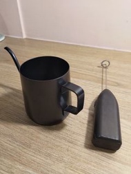 咖啡細口壺（單人）+ikea打奶泡器
