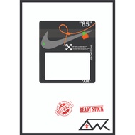 High Quality Car Road tax Sticker NIKE AIRJORDAN OFF WHITE