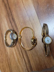 (數十年唔知價.自出合理價高者得)  約8,90年代"ENICAR"等女裝舊手錶3隻