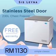 SNOW LIFTING STAINLESS STEEL CHEST FREEZER ( 1 year Warranty )