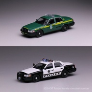 596 Model 1: 64 Ford cv Vegas Vegas Vermont State Police Car Alloy Car Model 16G3