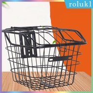 [Roluk] Bike Storage Basket with Cover Cargo Container Generic for Folding Bikes