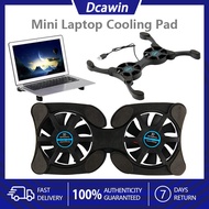 USB Foldable Cooling Fan Pad with Double Fans Mini Octopus Laptop Desk Support Dual Cooling Fan Notebook Computer Stand Cooler Cooling Pad for 7-15 Inch Laptop