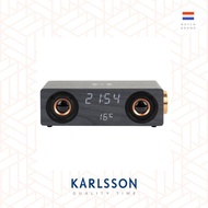 荷蘭Karlsson, Classic BT 黑木紋LED顯示屏音箱多功能時鐘鬧鐘