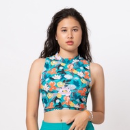FIORI VIRIDIAN CROPPED SWIM TOP