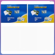200 Pcs Thick Laminating Films Classroom Must Haves 9.70X6.70X0.01CM Transparent  daicoltd