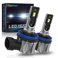 LupuAuto 1pair H4 Car LED Headlight H11 9005 9006 Car Headlight Bulbs COB Chip 6000K LED Bulbs 9012 