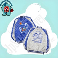 預訂 Sanrio hangyodon 水怪雙面刺繡外套 棒球褸