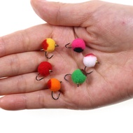 Copper Bead Head Fish Roe Fly Bait Set Black Pit Trout Salmon Fly Fishing Fake Bait Fly Fishing Fly