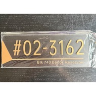 Customised Unit Sign door sign/unit number signage Customised Door Unit House Numbers Plaques Unit N