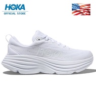 HOKA one one Bondi 8 (สีขาว) รองเท้าวิ่งชายและหญิงที่เสถียรที่สุด