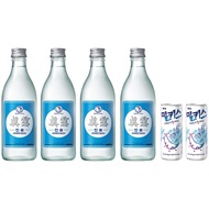 Jinro Is Back - An Original Soju - 16.5% abv - 4 Pack Bundle (04 x 360ml Bottle) FREE SHOT GLASS!!