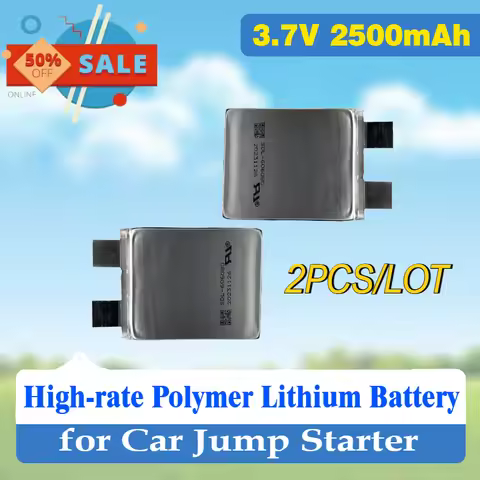 2PCS/LOT SDL-606080 High Rate Polymer Lithium Battery Cell 2500mAh 3.7V 60C Electronic Watch Start P