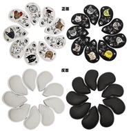 New Cute Cartoon Golf Club Covers PU Iron Club Covers 9 Pack Universal Velcro Golf Club Head Covers