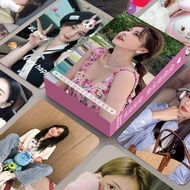 白梦妍白鹿镭射小卡50张周边创意专辑小卡三寸拍立得lomo卡片50 peripheral creations of Bai Mengyan and Bai Lu laser small cardsli