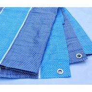 GRADE AAAA  BLUE & WHITE CANVAS PE TARPAULIN /KAULITI BAIK KANVAS PE TARPAULIN