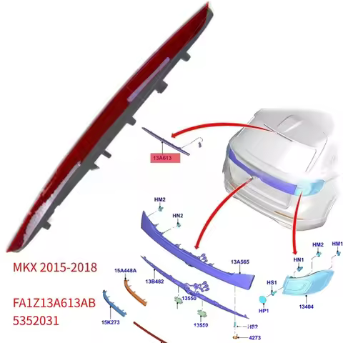 For Lincoln MKX 2016-2018 Rear High Mount Brake Light Signal Lamp OEM FA1Z-13A613-AB Car Tail Stop L
