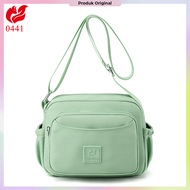 Tas colorful fox 0411 Tas selempang colorful fox Nilon anti air tas selempang wanita waterproof slin