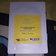 WAKE UP SUMMER FOUNDATION Wakeone Fanmeeting Official MD Merchandise Goods Trading Card TC Online Se