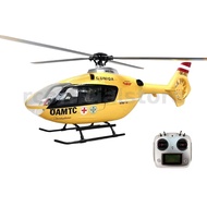 ROBAN EC135 450 Size Yellow Red Tail 4 blades X2 Flight Controller RC Helicopter RTF