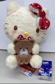 全新 正版日本有牌 hello kitty 熊公仔 傳統 kawaii 研究所 furyu JAIA 公仔 毛公仔 景品 吊飾 掛飾 sanrio 三麗鷗 另有 pc狗 pochacco 景品  Ke