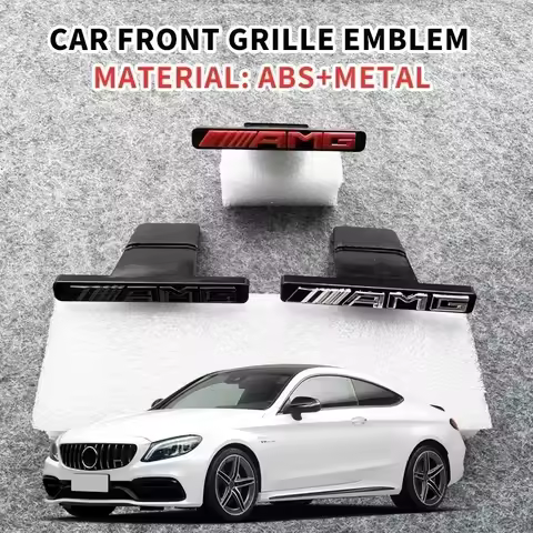 Car Hood Front Grill Emblem Logo Sticker Badge for Mercedes Benz AMG GLA GLC GLE GLS GT C E G Class