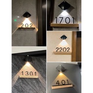 31x10cmCustomised Unit Sign door sign/unit number signage Customised Door Unit House Numbers Plaques