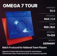 日版 XIOM OMEGA 7 TOUR 紅/黑乒乓球膠皮