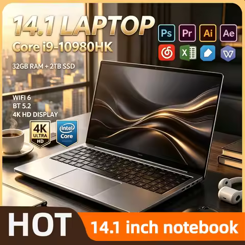 Intel Core i9 10980HK 14.1 Inch Pro Laptop 8C 16T 2.4 5.3GHz 16MB 45W 32GB RAM 2TB M.2 SSD Gaming No