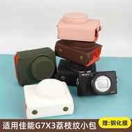 Crossbody Small Bag Compatible with Canon G7X3 Camera Bag G7X2 Protective Case Half Set Base Protec