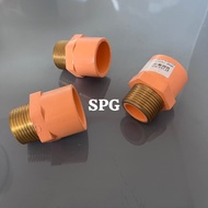 ATSM 25mm 1 Inch CPVC External Thread Sock | SDL CPVC Male Thread Adapter Pipe CVPC