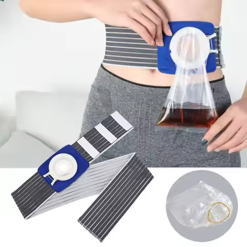 Disposable Artificial Stoma Anal Cover for Stool Colostomy Bags Ostomy Belt Drainable Urostomy Bag A